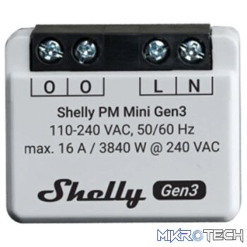 Shelly PM Mini gen3 Power Meter (16A x 1channel)