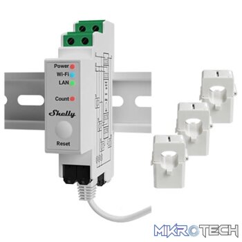 Shelly Pro 3EM (3-Phase Electricity Monitor) Relay