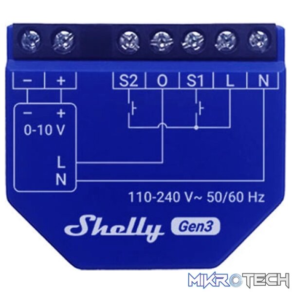 Shelly Smart Dimming Controller with Power Measurement Shelly Smart Dimming Controller with Power Measurement