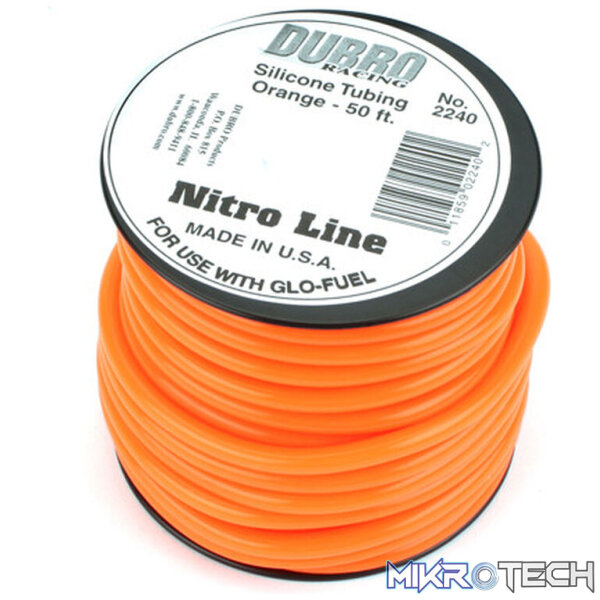 Silicone 50' Fuel Tubing - Orange Silicone 50' Fuel Tubing - Orange