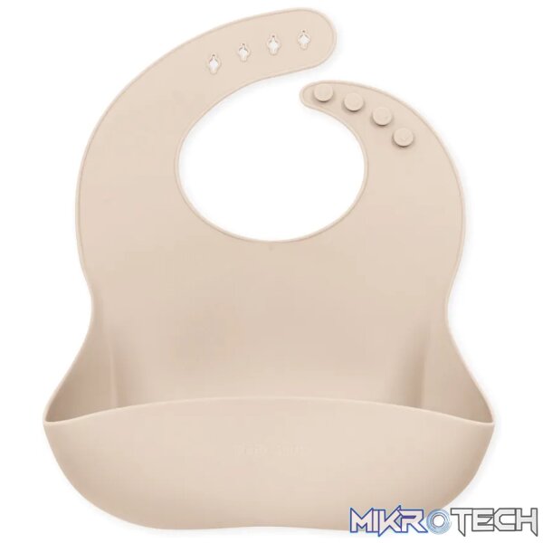 Silicone Bucket Bib - Ivory Silicone Bucket Bib - Ivory