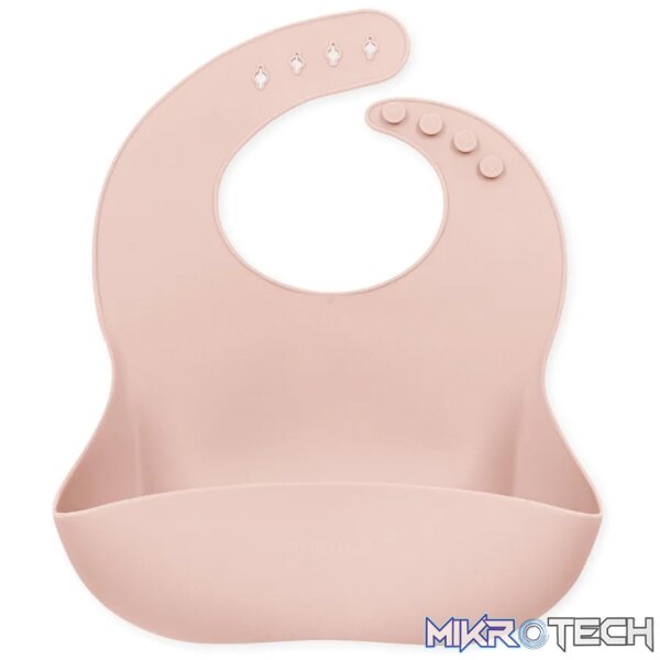 Silicone Bucket Bib - Rose Silicone Bucket Bib - Rose