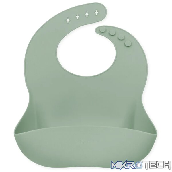 Silicone Bucket Bib - Sage Silicone Bucket Bib - Sage