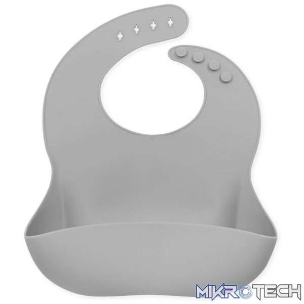Silicone Bucket Bib - Stone Silicone Bucket Bib - Stone