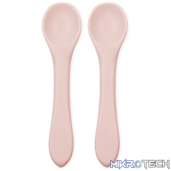 Silicone Feeding Spoons 2-Pack - Rose Silicone Feeding Spoons 2-Pack - Rose