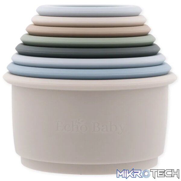 Silicone Stacking Cups - Ocean Silicone Stacking Cups - Ocean
