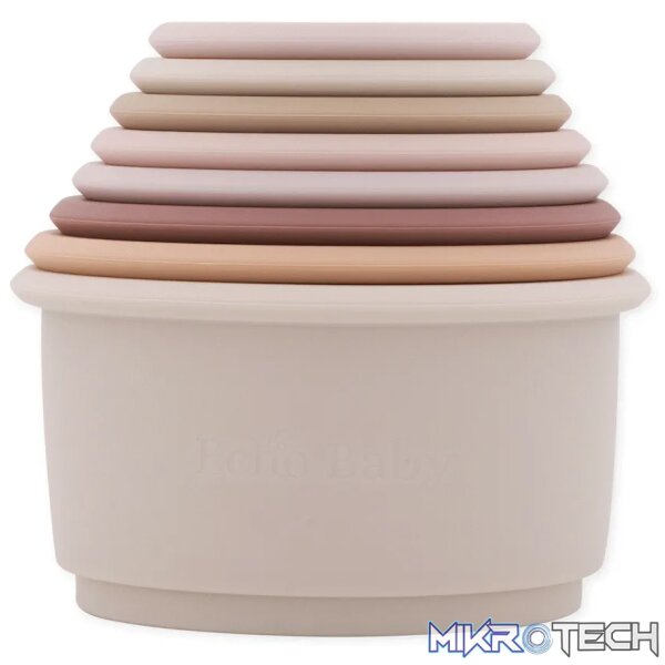 Silicone Stacking Cups - Sunset Silicone Stacking Cups - Sunset