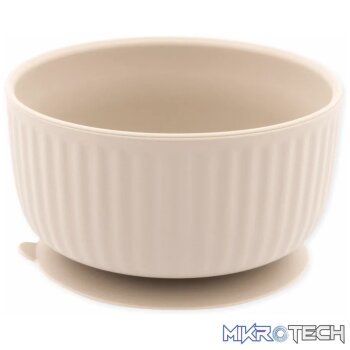 Silicone Suction Bowl - Ivory