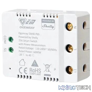 Smart Relay Powered by Shelly