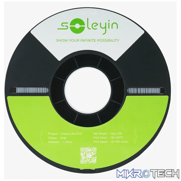 Soleyin Ultra PLA Matte Gray - Image 2