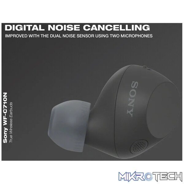 Sony WF-C710N True Wireless Earbuds (Black) - Image 7