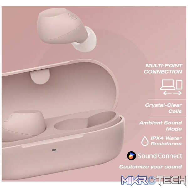 Sony WF-C710N True Wireless Earbuds (Pink) - Image 6