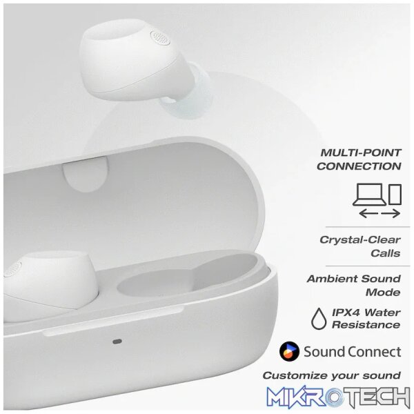 Sony WF-C710N (White) True Wireless Earbuds - Image 8