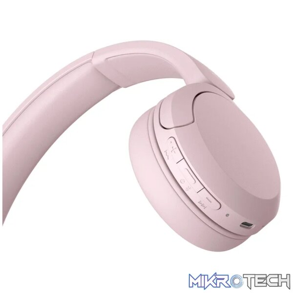 Sony WH-CH520 (Pink) Bluetooth On-Ear Headphones - Image 4