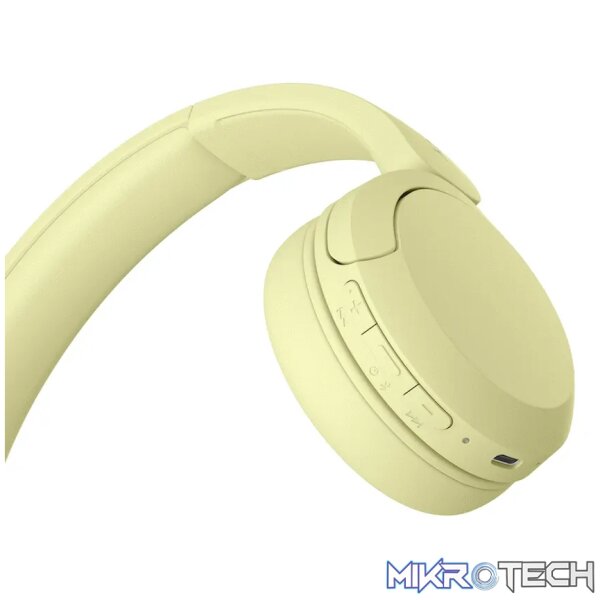 Sony WH-CH520 (Yellow) Bluetooth On-Ear Headphones - Image 2