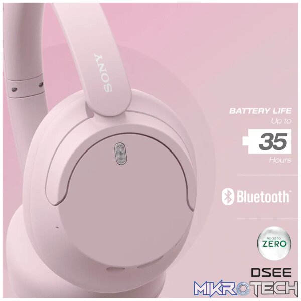 Sony WH-CH720 (Pink) Noise Cancelling Over-Ear Headphones - Image 12