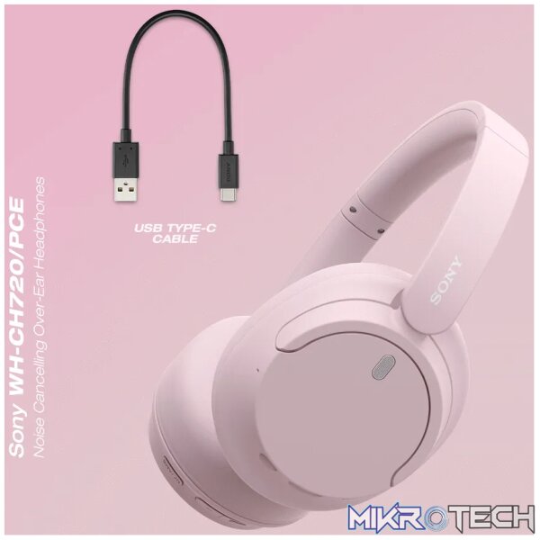 Sony WH-CH720 (Pink) Noise Cancelling Over-Ear Headphones - Image 13