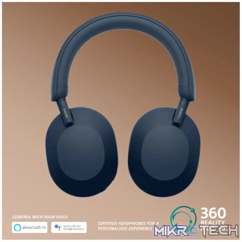 Sony WH1000XM5 (Blue) Noise-Cancelling BT Headphones