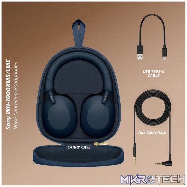 Sony WH1000XM5 (Blue) Noise-Cancelling BT Headphones - Image 5