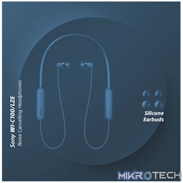 Sony WI-C100 (Blue) Wireless Earphones - Image 2