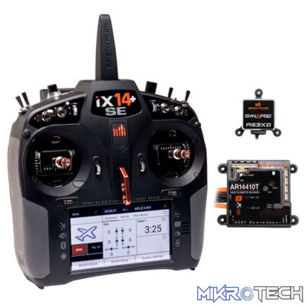 Spektrum iX14+ SE TX with 14-Channel PowerSafe RX and Synapse Combo Spektrum iX14+ SE TX with 14-Channel PowerSafe RX and Synapse Combo