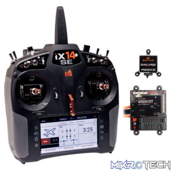 Spektrum iX14+ SE TX with 20-Channel PowerSafe RX and Synapse Combo Spektrum iX14+ SE TX with 20-Channel PowerSafe RX and Synapse Combo