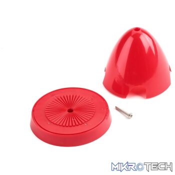Spinner 4 blade 75mm: P-51D 1.2m Red