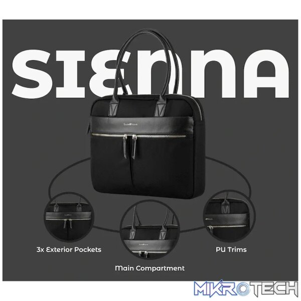 SupaNova Sienna  14.1' Ladies Laptop Bag - Black - Image 6