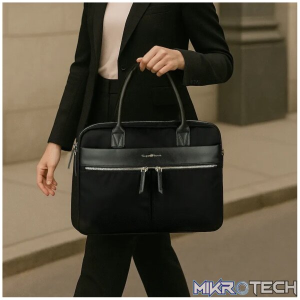 SupaNova Sienna  14.1' Ladies Laptop Bag - Black - Image 7
