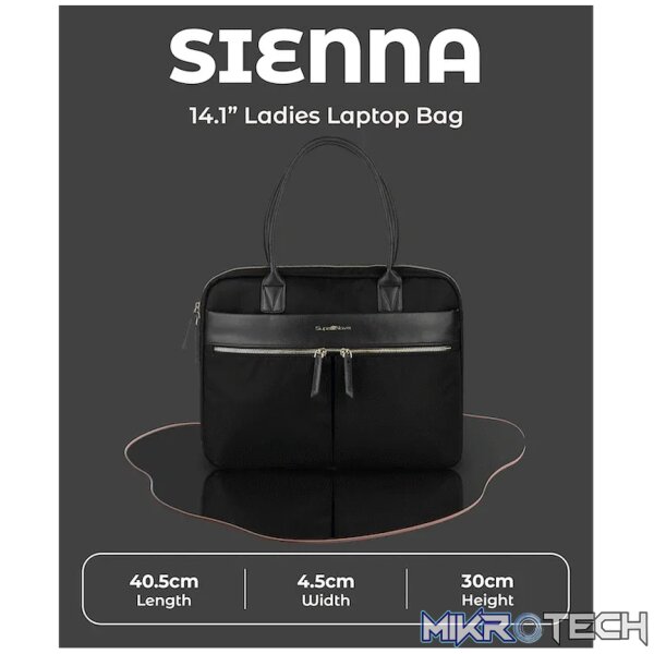 SupaNova Sienna  14.1' Ladies Laptop Bag - Black - Image 8
