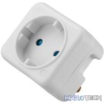 Switched 1-Way Schuko Adaptor