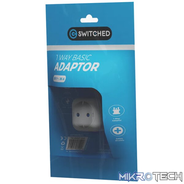 Switched 1-Way Schuko Adaptor - Image 4