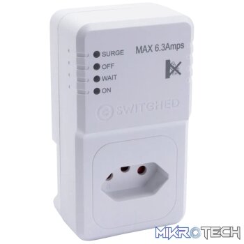 Switched 1-Way TV Surge Adaptor with SANS 164-2