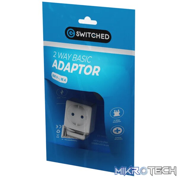Switched 2-Way Schuko Adaptor - Top and Bottom Loader - Image 5