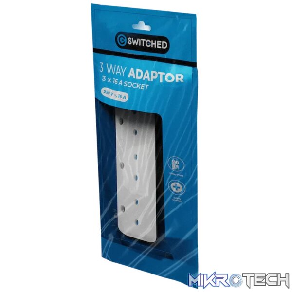 Switched 3-Way 16a Adaptor - Image 2