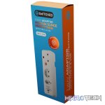 Switched 3-Way Medium Surge Adaptor - Schuko with Type-C + USB - Image 4