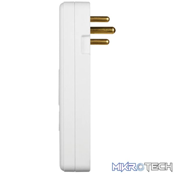 Switched 3-Way Medium Surge Adaptor - Schuko with Type-C + USB - Image 7