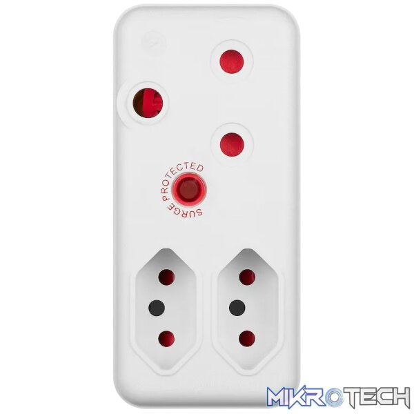 Switched 3-Way Medium Surge Adaptor - White - Image 5