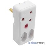 Switched 3-Way Medium Surge Adaptor - White - Image 6