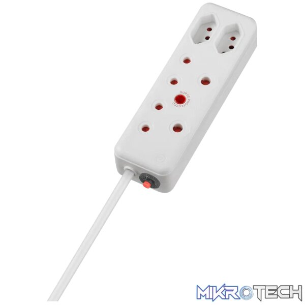 Switched 4-Way Medium Surge Extension Lead 3m - Image 3