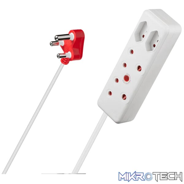 Switched 4-Way Medium Surge Extension Lead 5m - Image 4