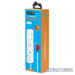 Switched 4-Way Medium Surge-Protected Multiplug 0.5m Cord - White - Image 5