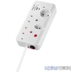 Switched 4-Way with 1x Type-C + 1x USB 2.4a Socket Medium Surge-Protected 0.5m - Image 7
