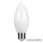 Switched 5w Candle LED Light Bulb E27 - Cool White - Image 2