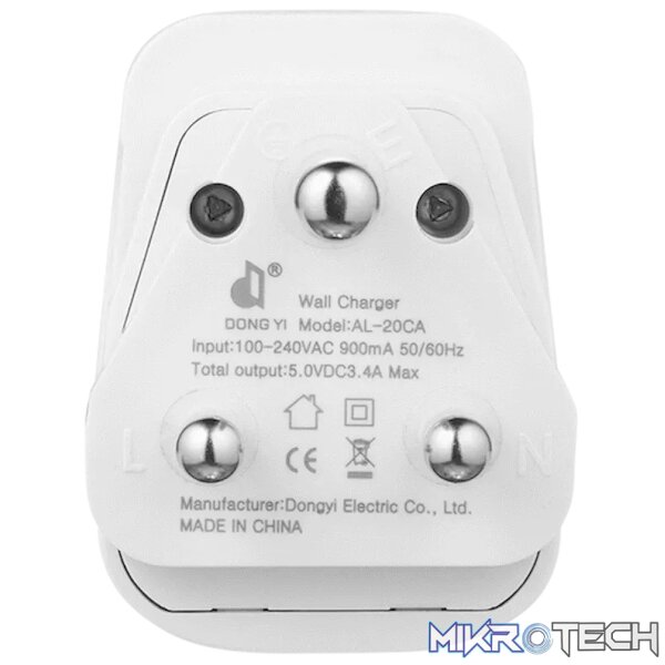Switched Halo Fast Charge Power Adaptor, USB and Type-C Ports, Output 20w - Soft Touch Night Light - Image 6