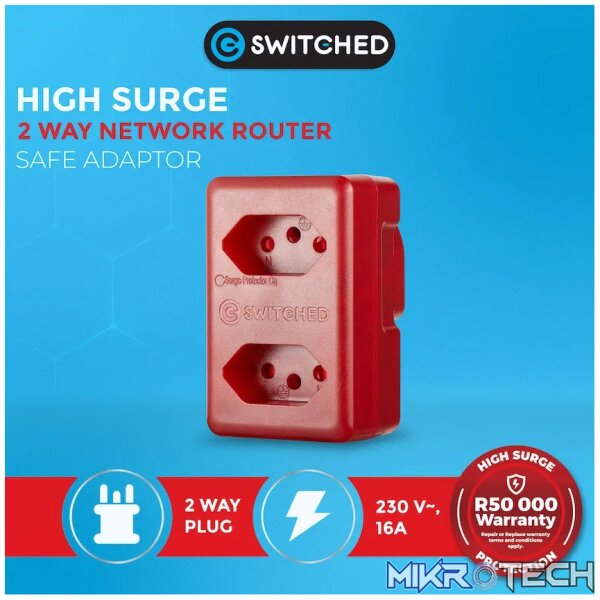 Switched High Surge 2-Way Network Router Safe Adaptor - Image 9