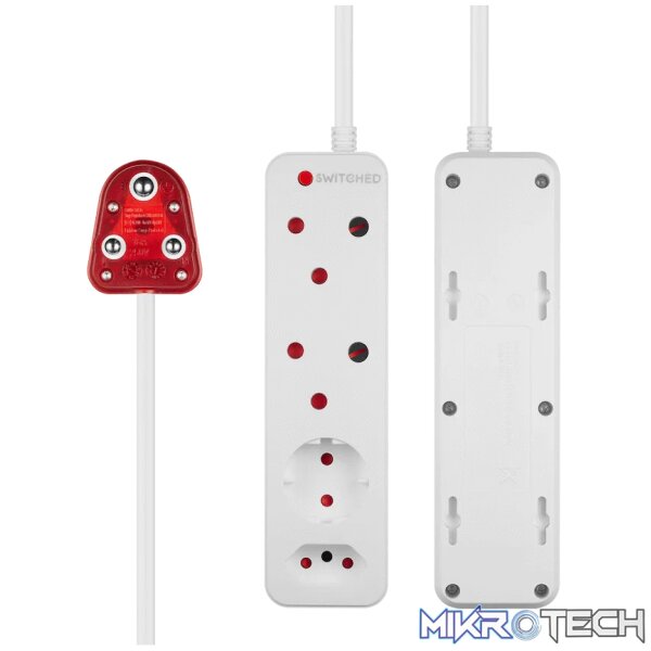 Switched High Surge 4-Way Multiplug 0.5m 1140j - Image 7