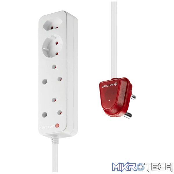 Switched High Surge 4-Way Multiplug 5m 1140J - Image 3