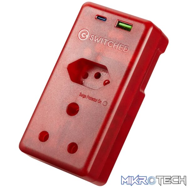 Switched High Surge Multi Adaptor with USB + Type-C PD20W - Image 4