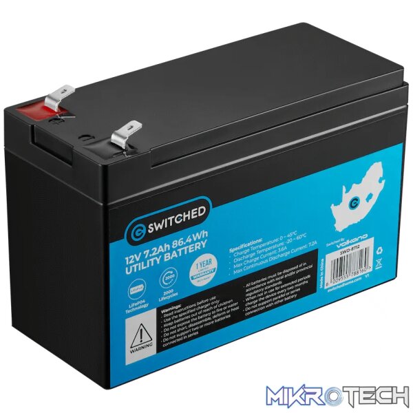Switched LiFePO4 Gate Motor/Alarm Battery - Image 2
